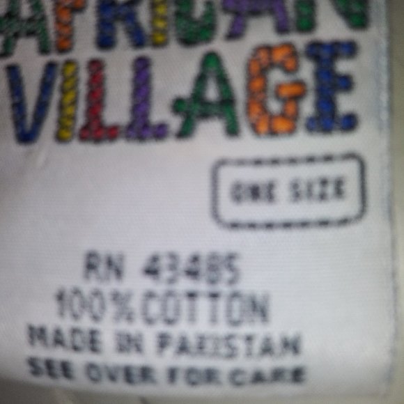 Reversible African Print and Black Coat. ONE SIZE - Picture 8 of 8